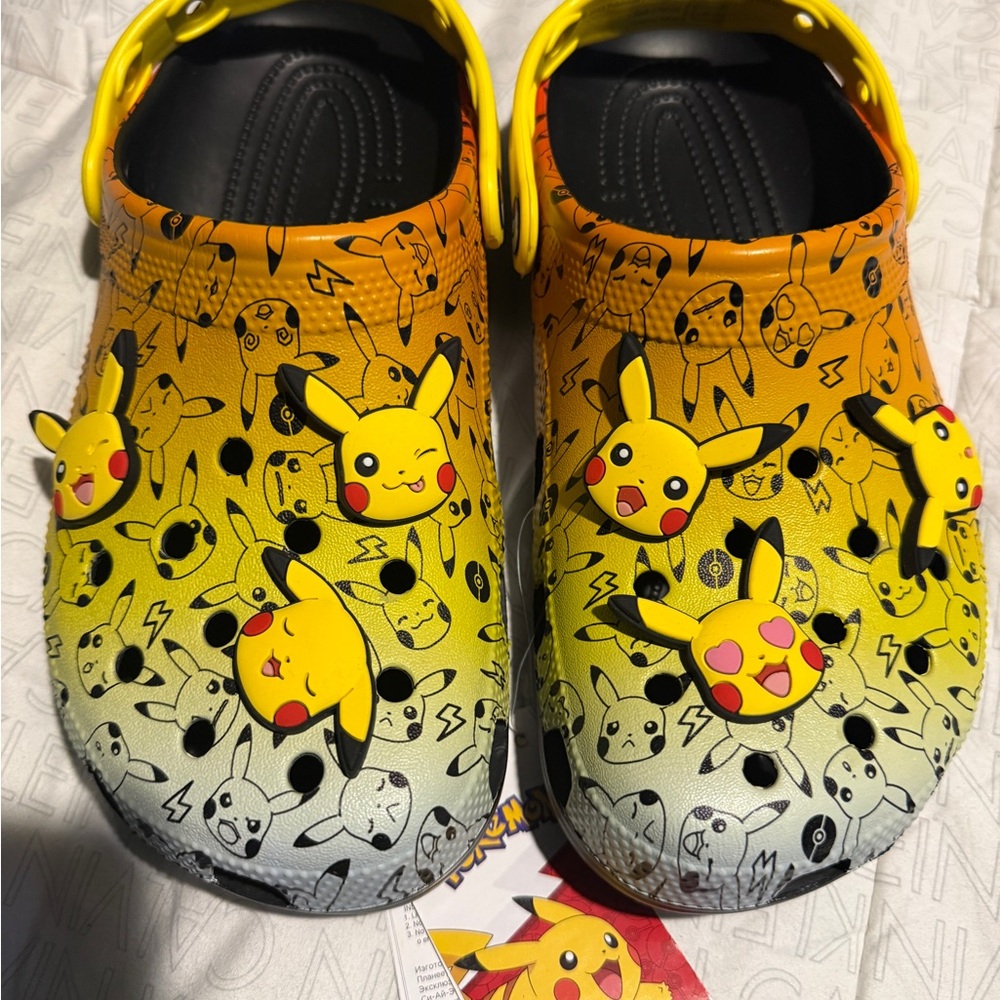 CROCS Pikachu Sandals - Yellow and Black